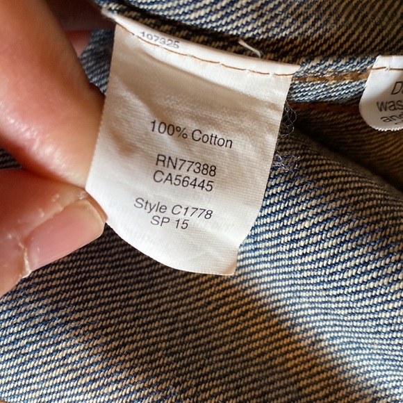 Madewell distressed jean jacket size xs - Picture 4 of 5